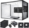 Airbrush Spray Booth with Dual Exhaust Fans - Portable Hobby Booth