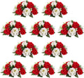 NUPTIO 10 Fake Flower Ball Arrangement Bouquets for Decor