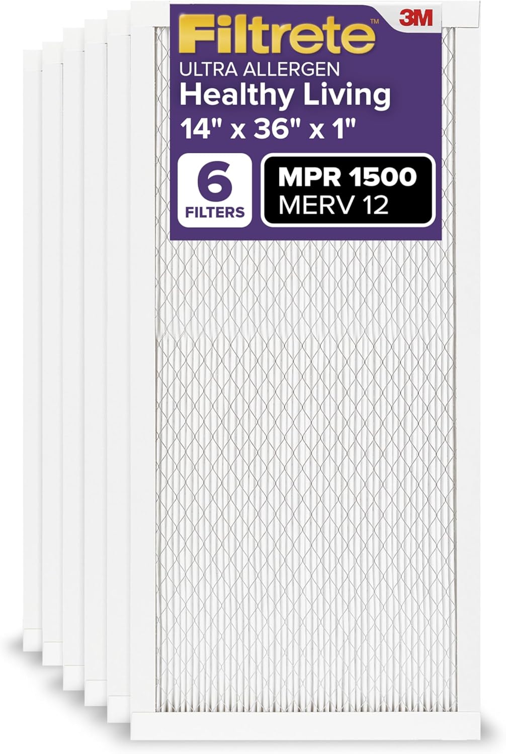 Filtrete 14x36x1 MERV 12 Air Filter for Cleaner Home Air