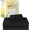 California Design Den King Size Sheets Set - 400 TC Sateen Softness