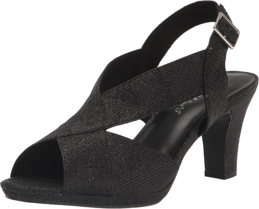 Easy Street womens Christy: Stylish Peep Toe Dress Heels