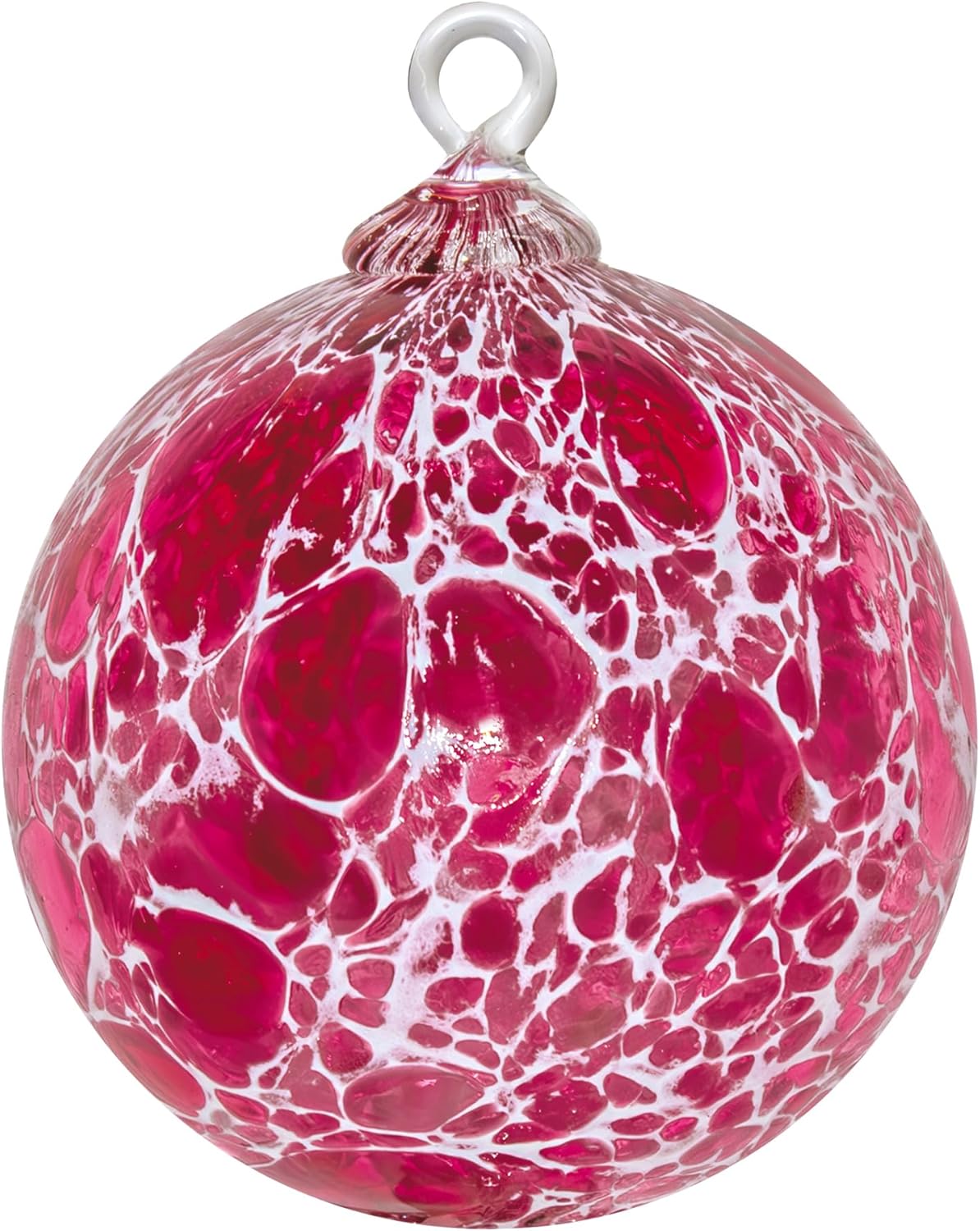 Handmade Blown Glass Ornament for Holiday Decor and Gifts