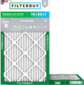Filterbuy 10x30x1 Air Filter MERV 8 2-Pack - Dust & Allergy Defense