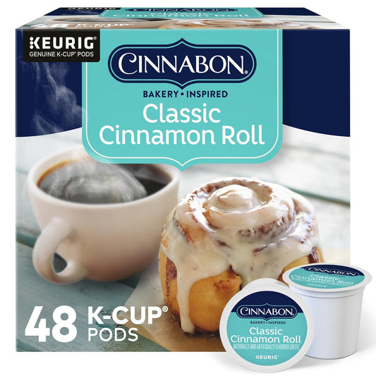 Cinnabon Cinnamon Roll K-Cup Pods - 48 Count