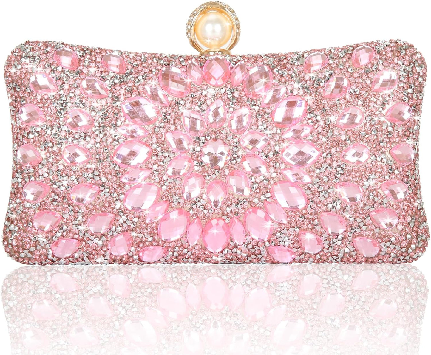 Sparkly Rhinestone Clutch Purses for Elegant Evening Events