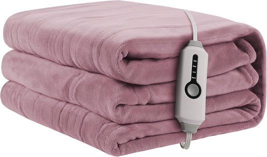 Electric Heated Blanket 62x84 Twin Size for Cozy Warmth