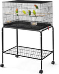 47-inch Rolling Breeding Flight Bird Cage for Parakeets and Small