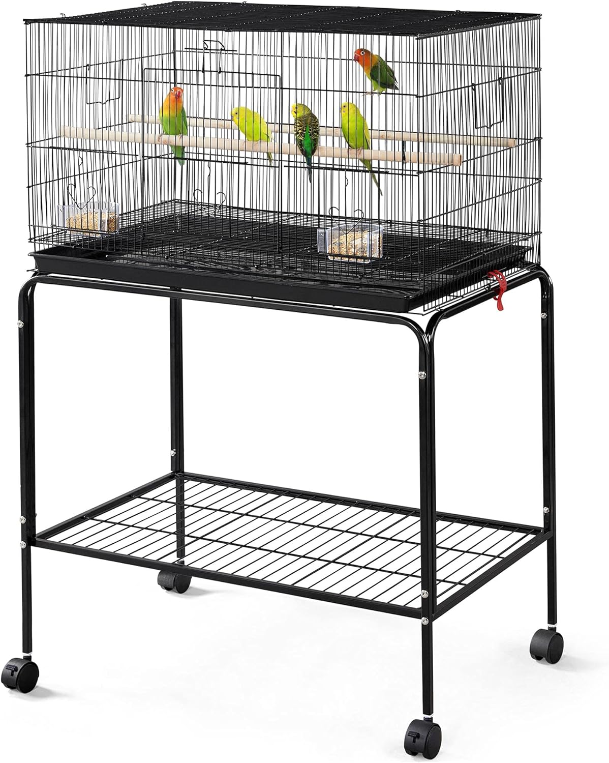 Yaheetech 47-inch Rolling Bird Cage for Parakeets and More
