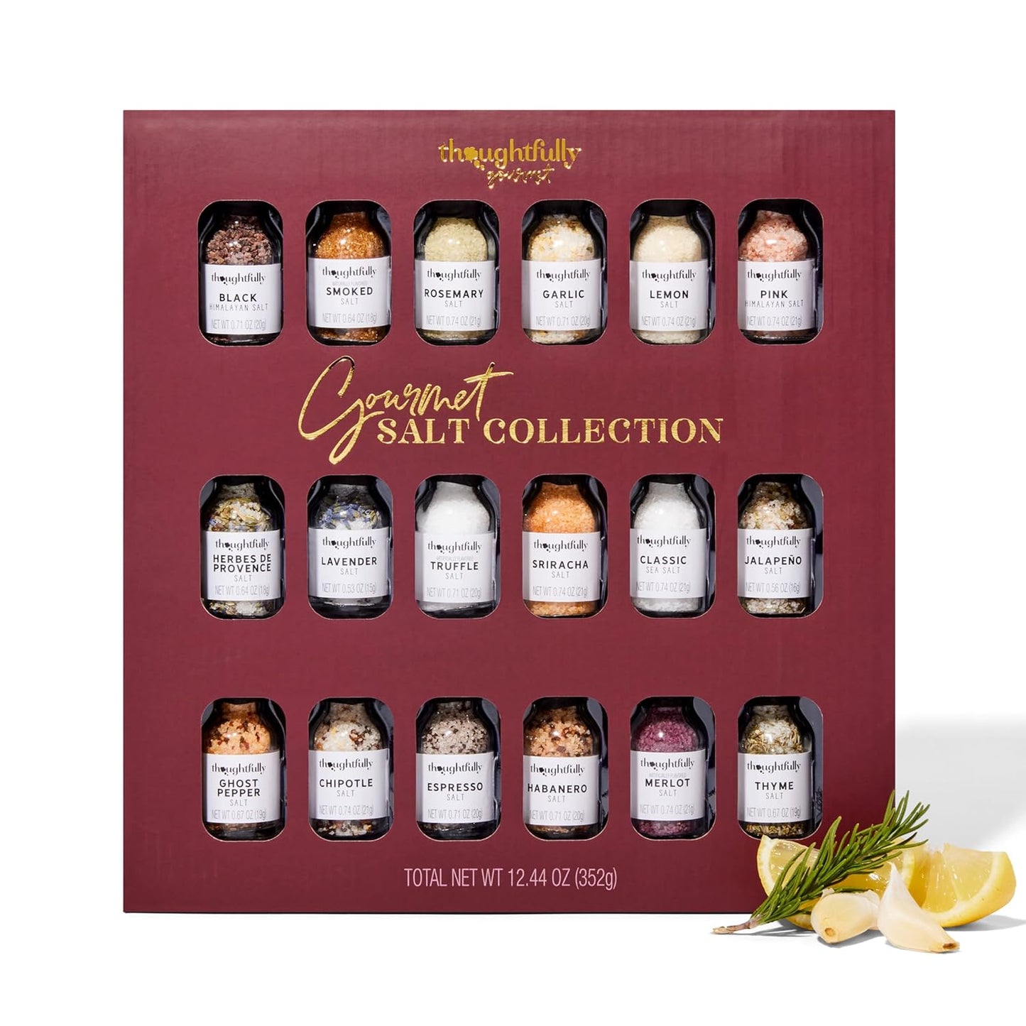 Gourmet Salt Sampler Collection Gift Set with Unique Flavors