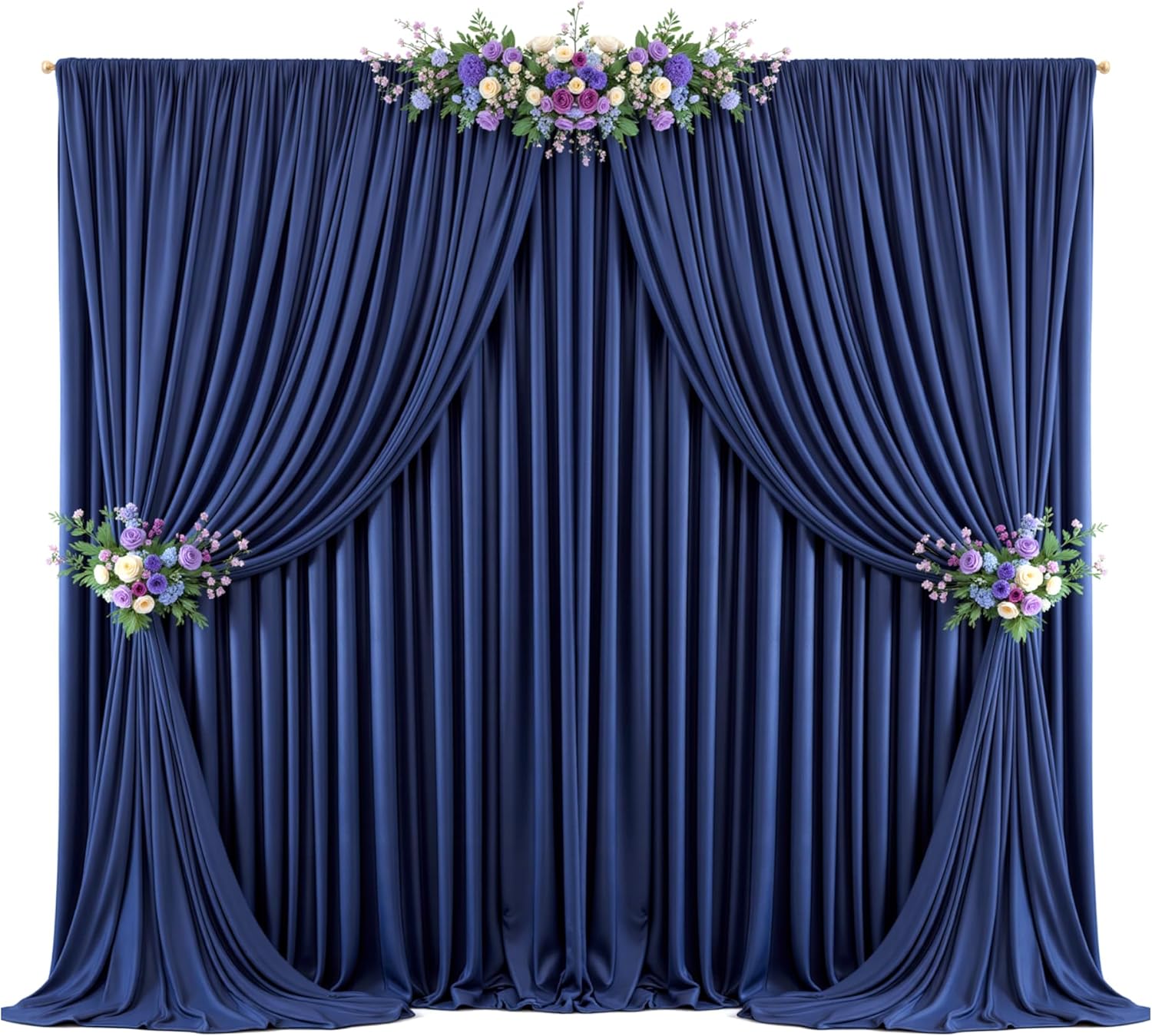 20ft x 10ft Navy Blue Backdrop Curtains for Stunning Events