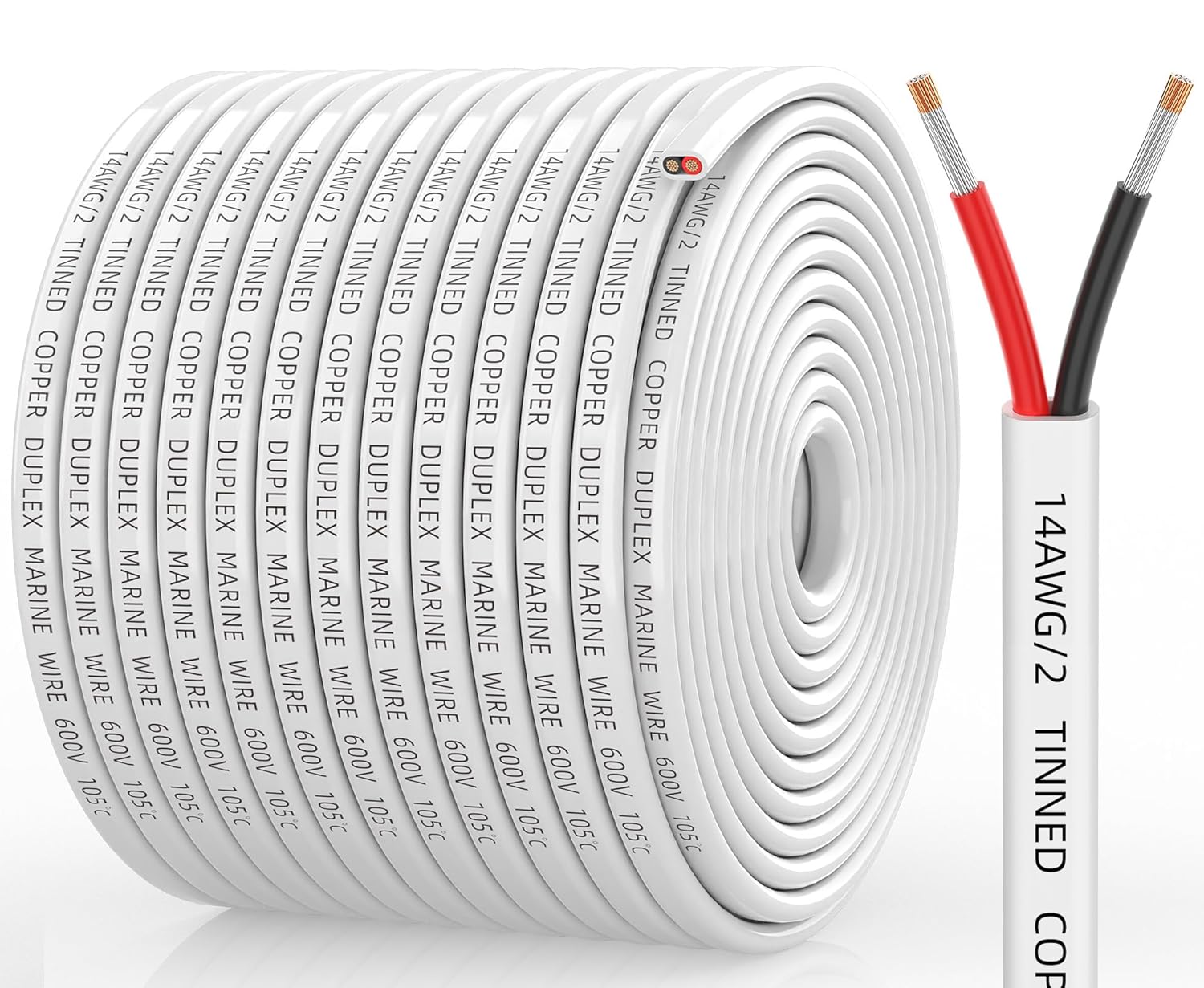 14 Gauge Marine Wire for Boat, RV, Solar, and LED Strips