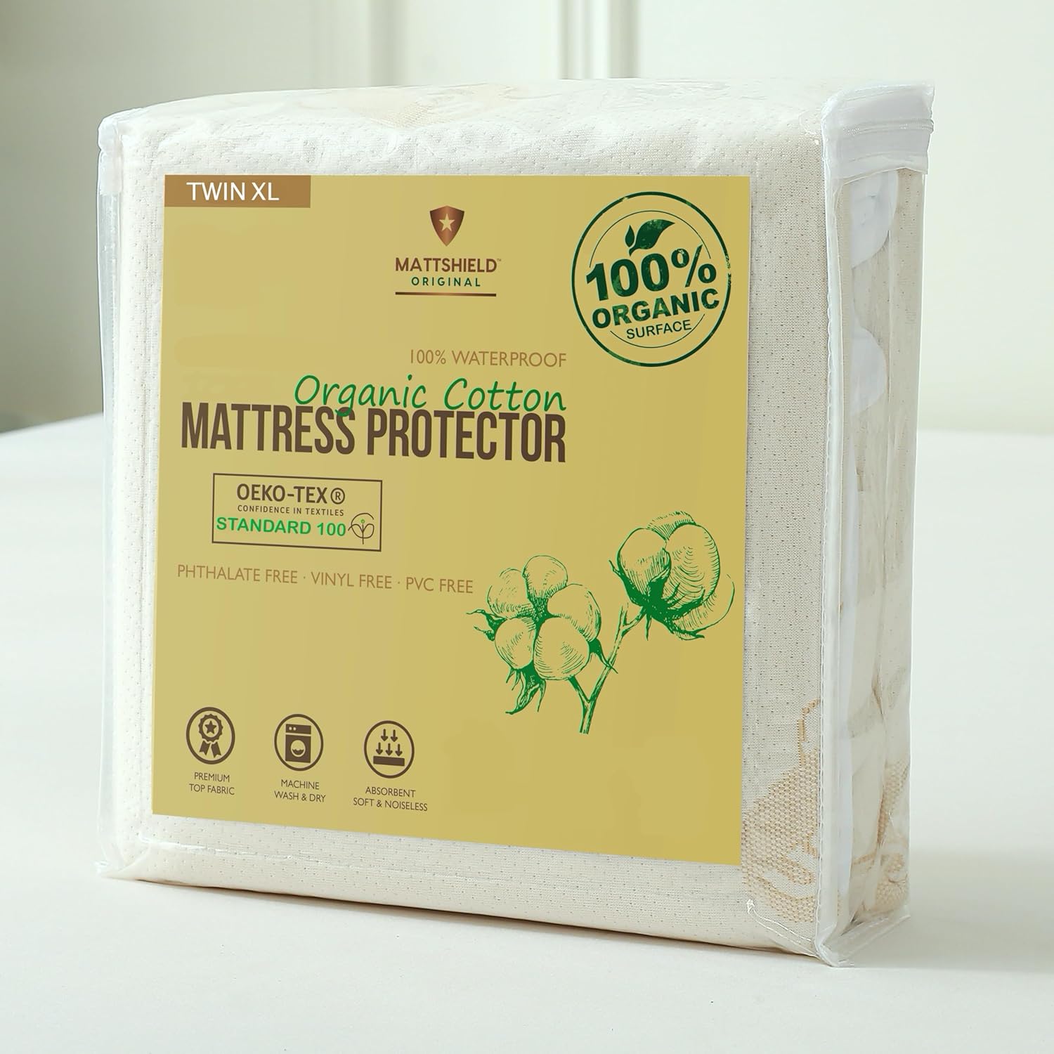 Waterproof Organic Mattress Protector Twin XL for Ultimate Comfort