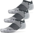 MAXUS No Show Tab Socks (3 Pairs) for Running - Maximum Cushion