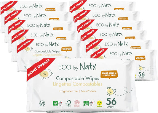 Compostable Plant-Based Baby Wipes - Gentle & Safe