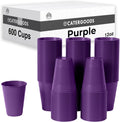 Party Solids Purple Plastic Cups 12 oz Pack Of 600 - Large Supply