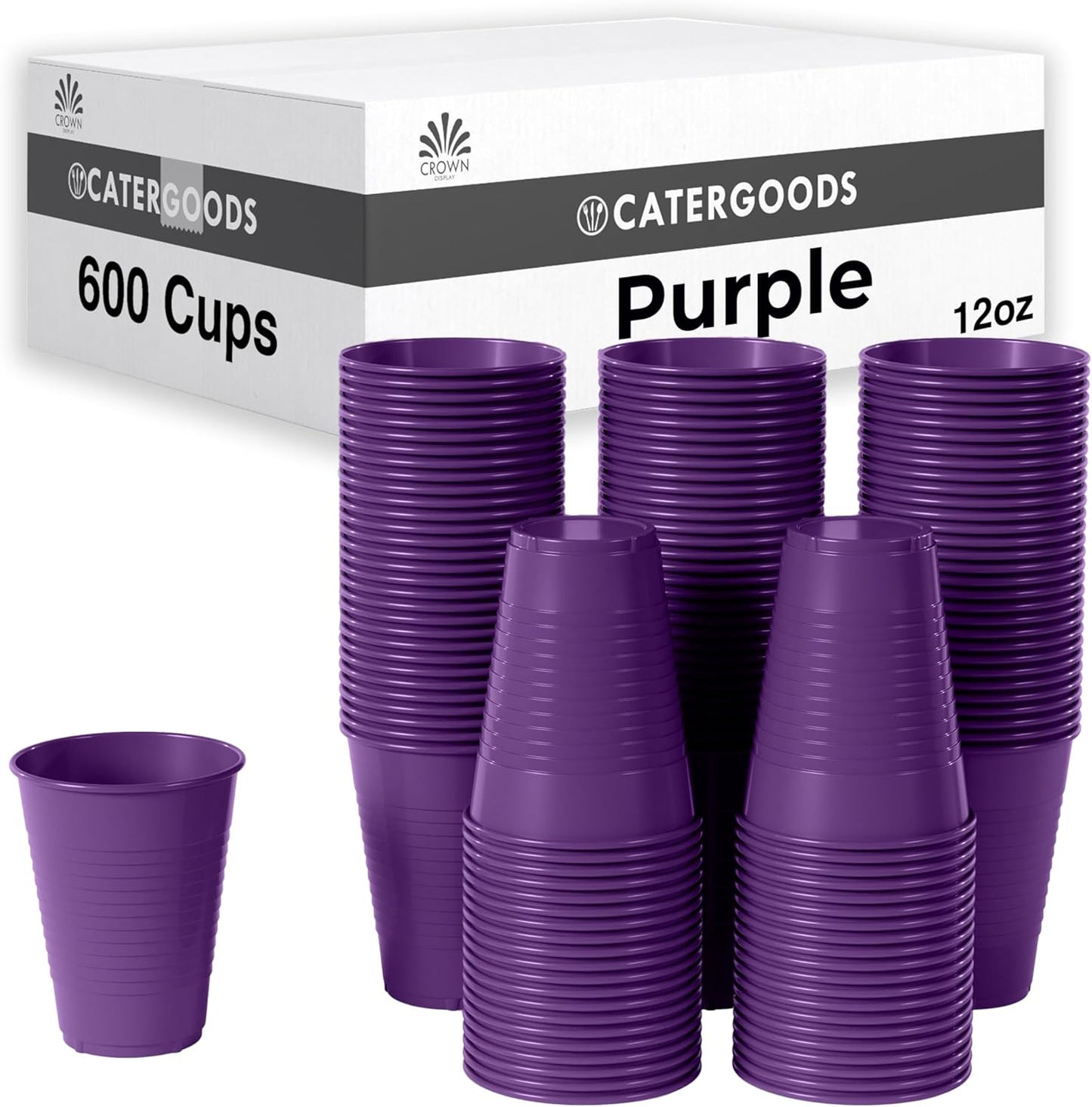 Party Solids Purple Plastic Cups - Perfect for Any Gathering
