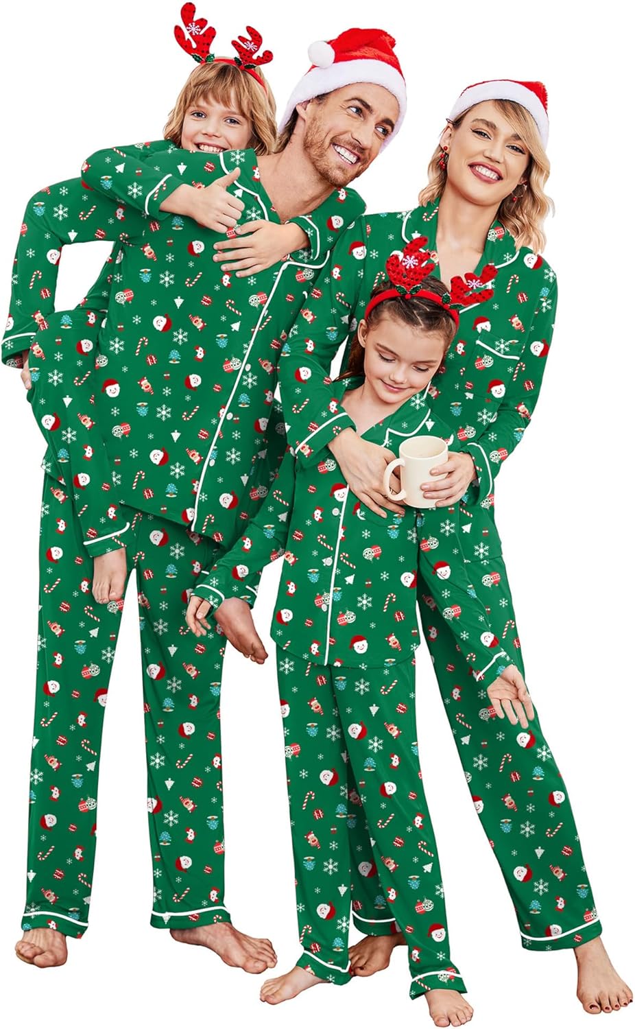 Ekouaer Christmas Family Matching Pajamas for Festive Fun