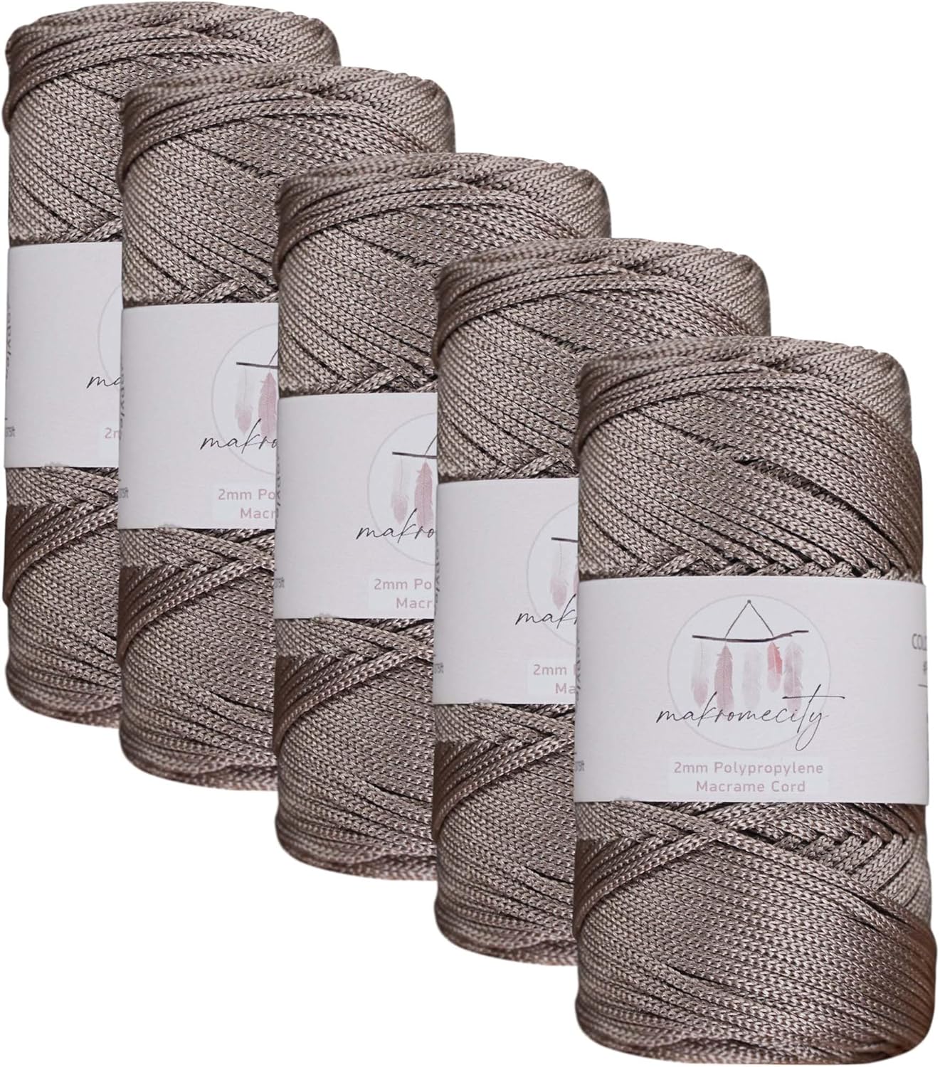 2mm Polyester Macrame Cord Set for Art & Crafts Projects