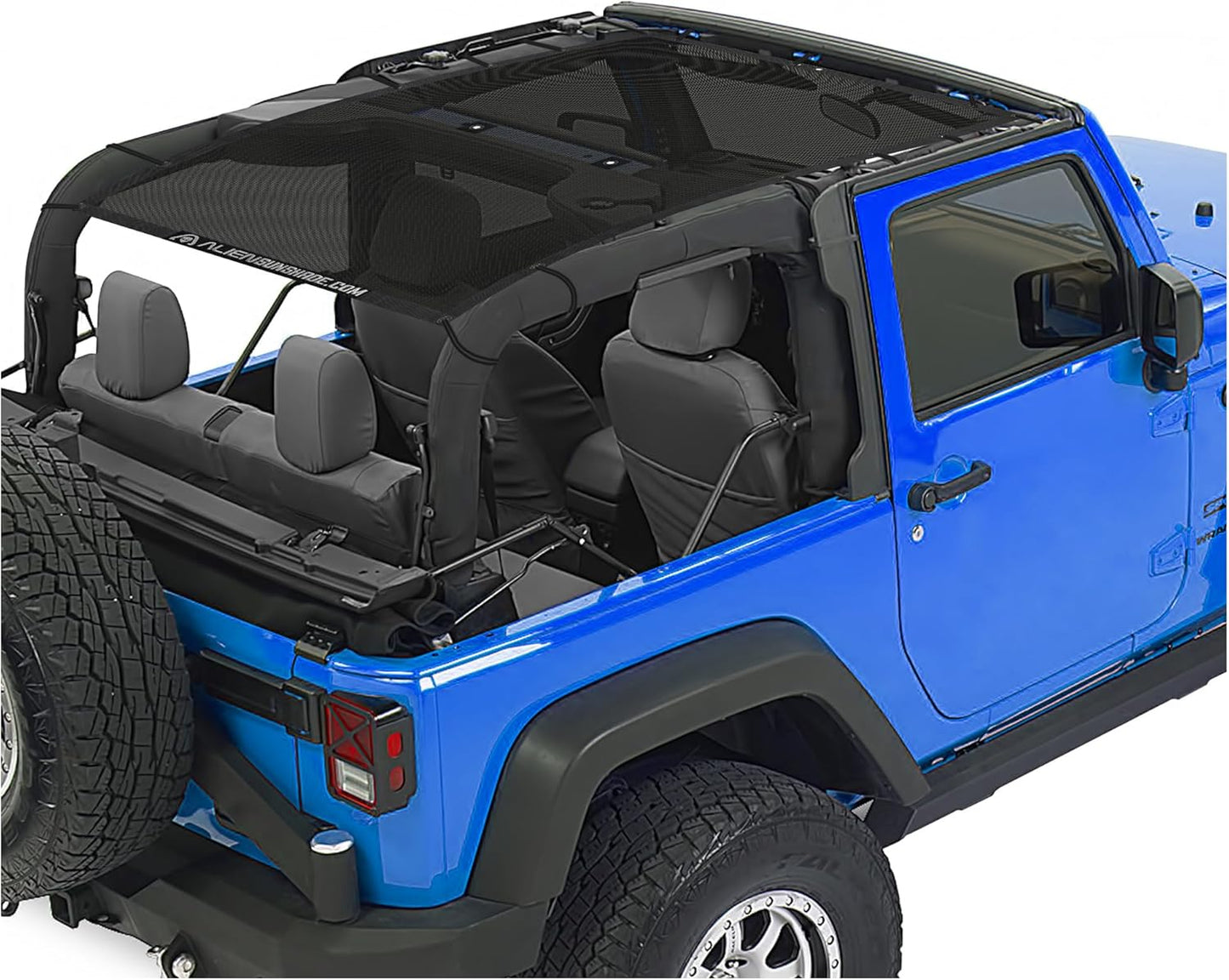 Alien Sunshade Jeep Wrangler JK Full Length Mesh Sun Shade