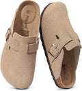 Suede Clogs for Women and Men - Cork Footbed Comfort