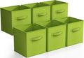 Foldable Storage Cubes 6 Pack - Collapsible Fabric Bins for Closet