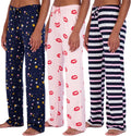 Womens Ultra-Soft Comfy Pajama Lounge Pants 3 Pack - Ultra Cozy