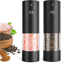 Electric Salt and Pepper Grinder Set Rechargeable - One-Hand Operation