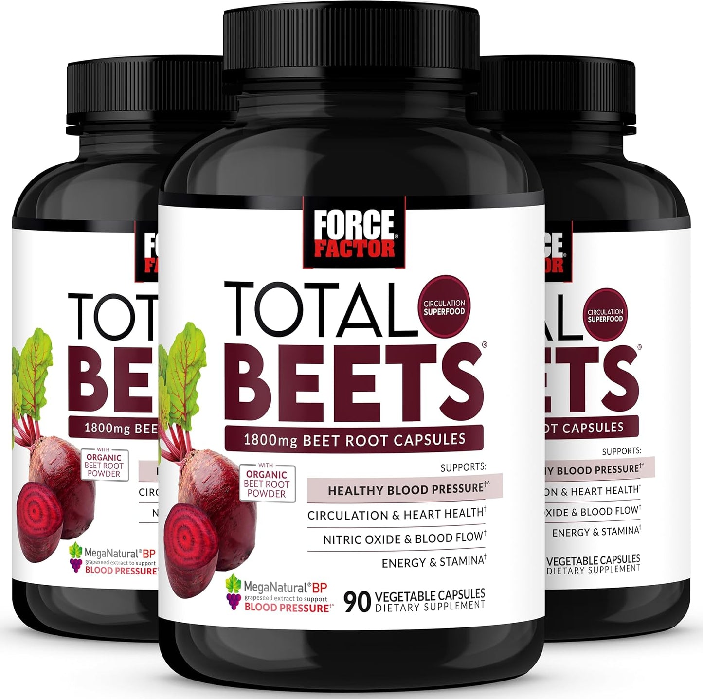 Total Beets Blood Pressure Support Beet Root Capsules for Health