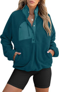 ANRABESS Women Fuzzy Fleece Pullover Sherpa Jacket - Warm, Pocketed at