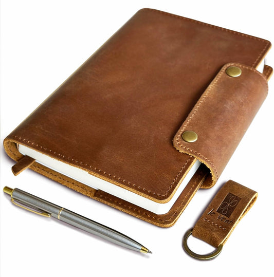 Premium Refillable Leather Journal: Professional Organization