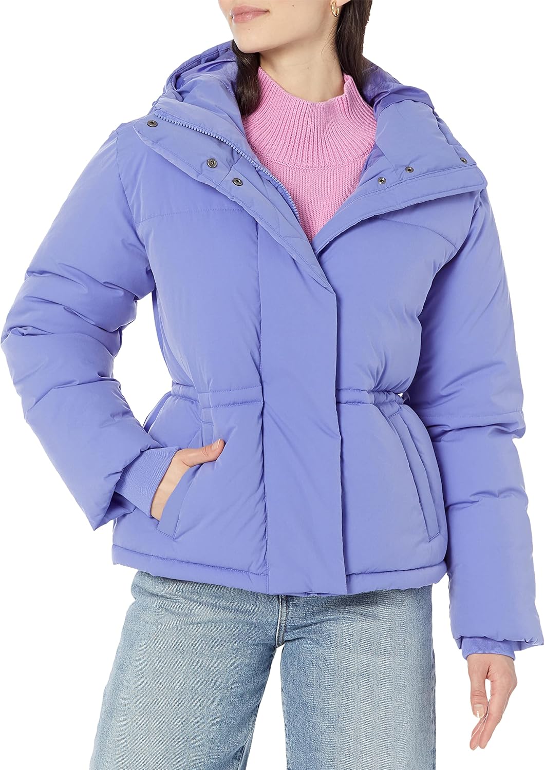 Essential Women's Short Waisted Puffer Jacket for Winter Warmth