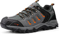 NORTIV 8 Men's Waterproof Hiking Shoes Leather Low-Top - Durable soft