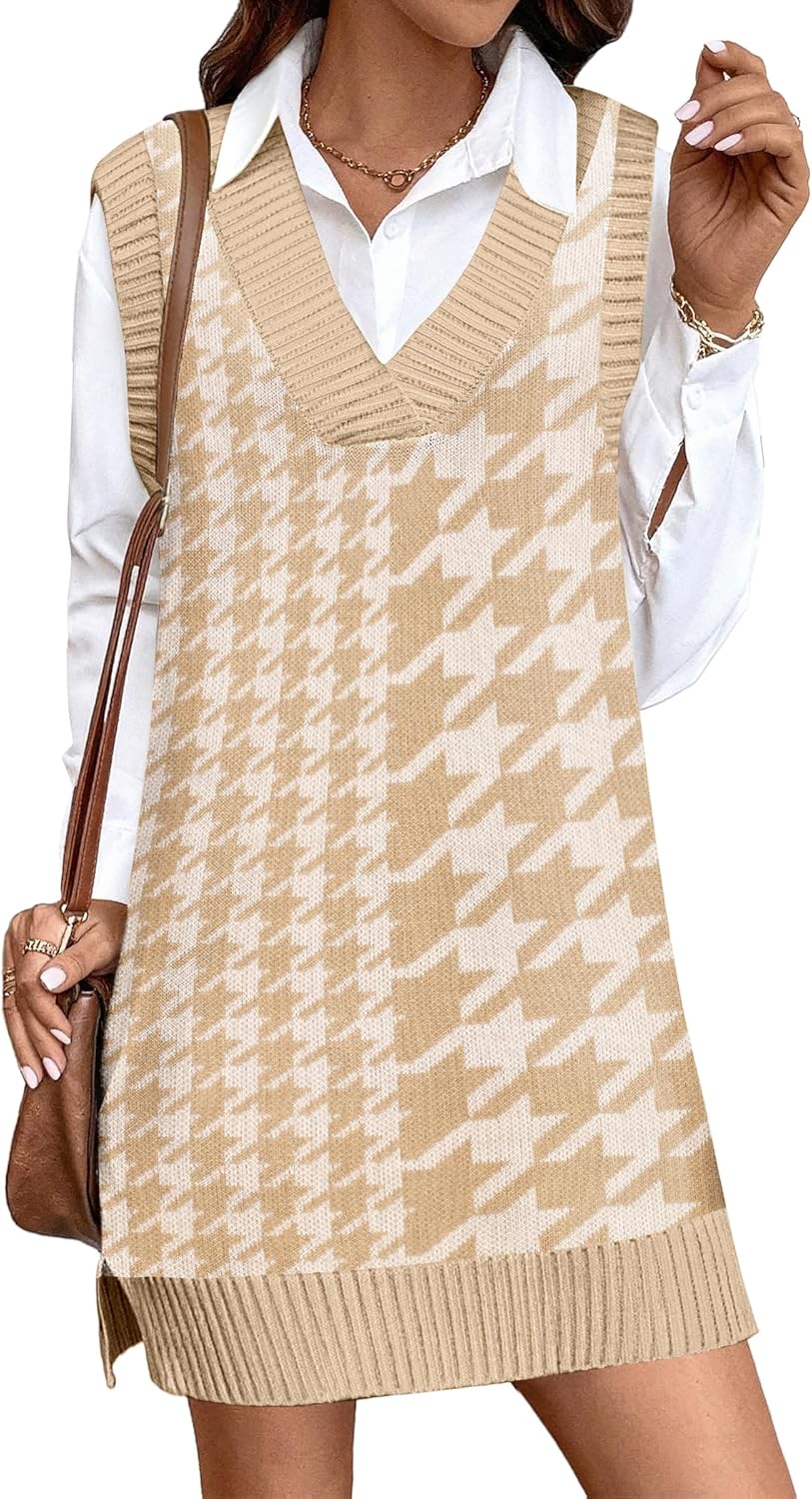 Stylish Womens Tank Sweater Dress for Casual Fall Fashion