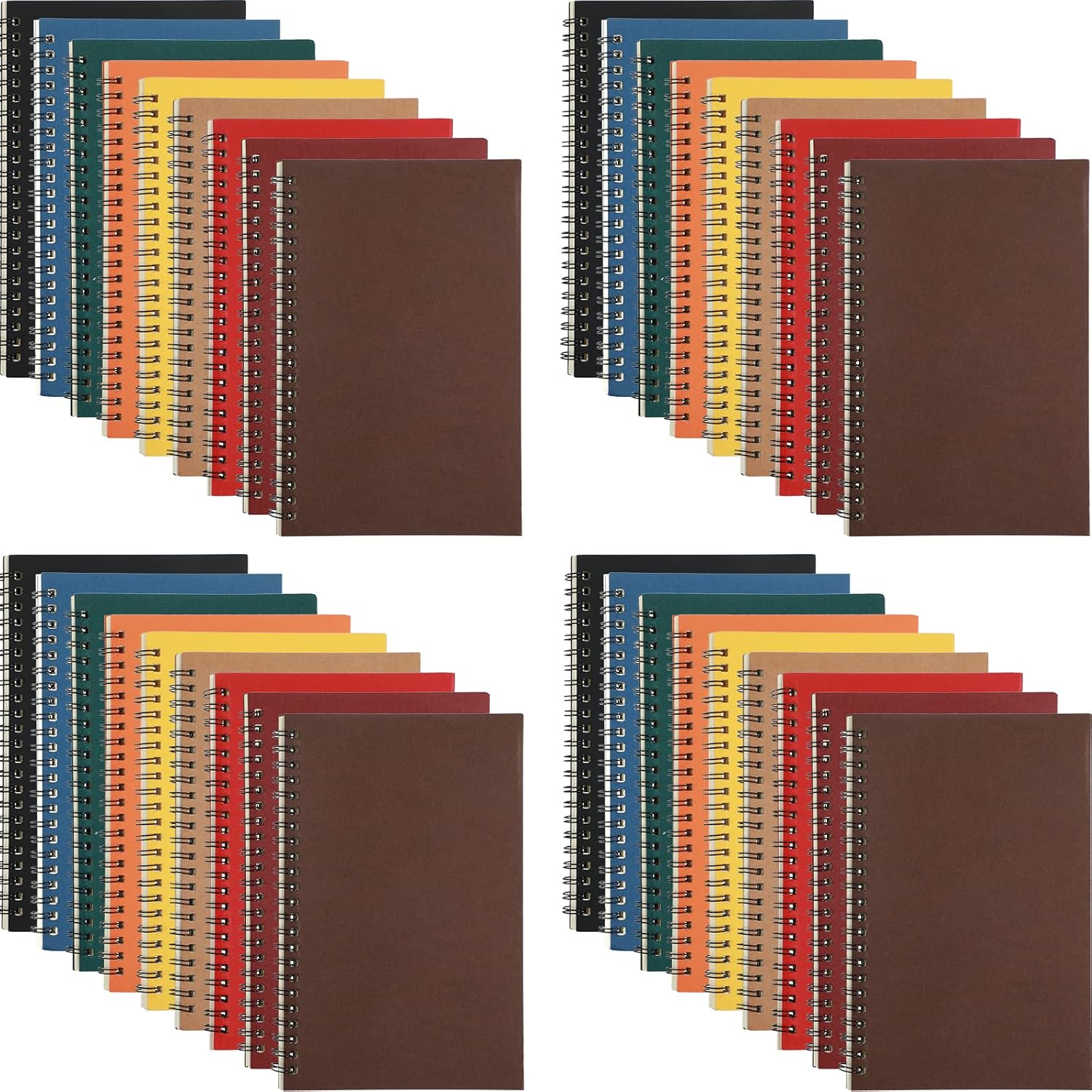 Yahenda 36 Pcs Spiral Notebook Bulk for Students and Office Use