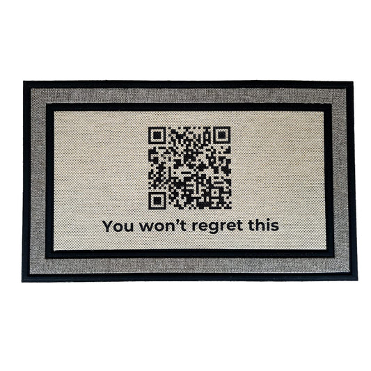 Rick Roll Door Mat | Funny Welcome Mat for Your Home