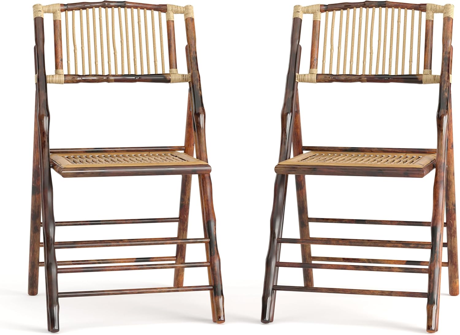 Folding Bohemian Bamboo Chairs for Modern Dining Needs