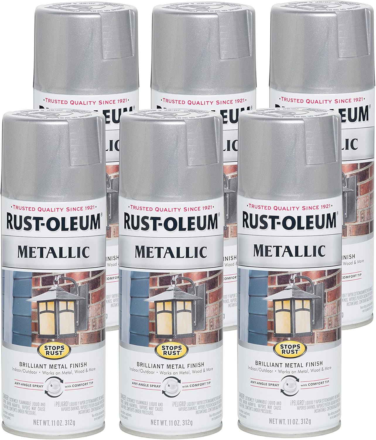 Rust-Oleum Stops Rust Metallic Spray Paint for Durable Finish