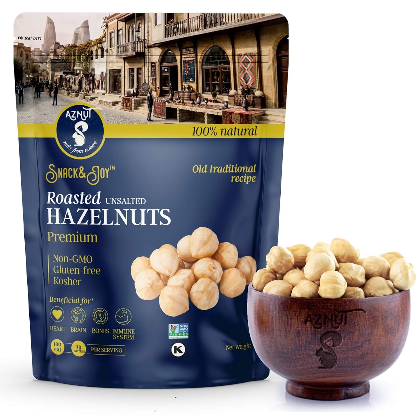 Premium Quality Roasted Unsalted Hazelnuts for Healthy Snacking