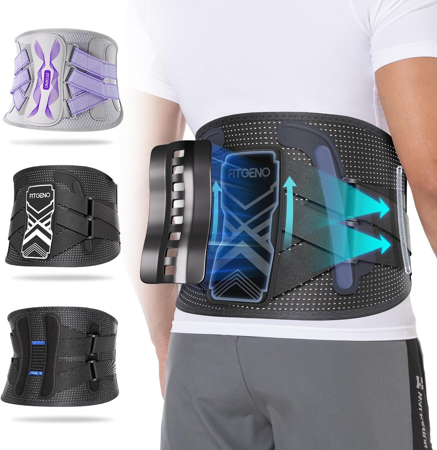 Back Brace for Lower Back Pain Relief with Ergonomic Support