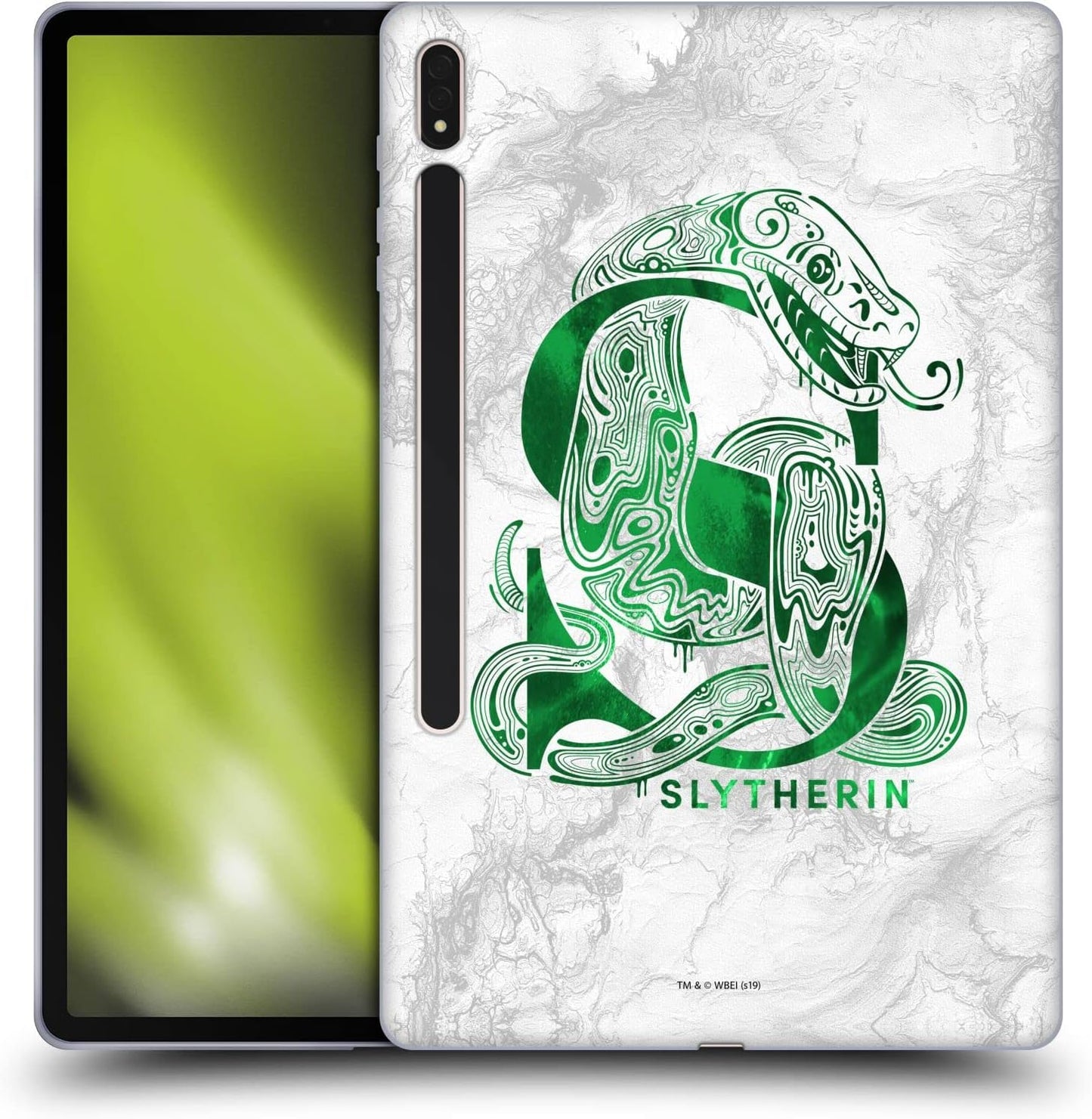 Harry Potter Slytherin Aguamenti Soft Gel Case for Galaxy Tab S8 Plus