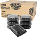 CIAO! 9in x 9in x 3in Black Bottom Clear Lid Hinged Takeout Container