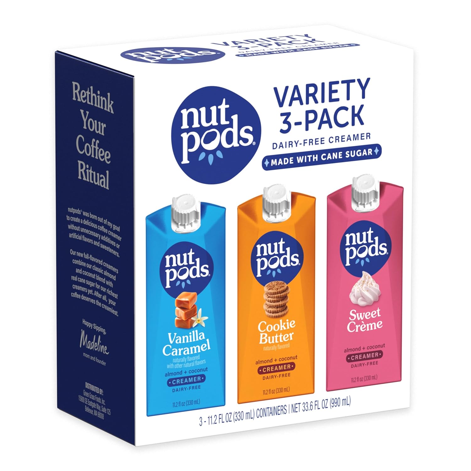 nutpods Variety Pack: Sweetened, Vegan, Gluten-Free