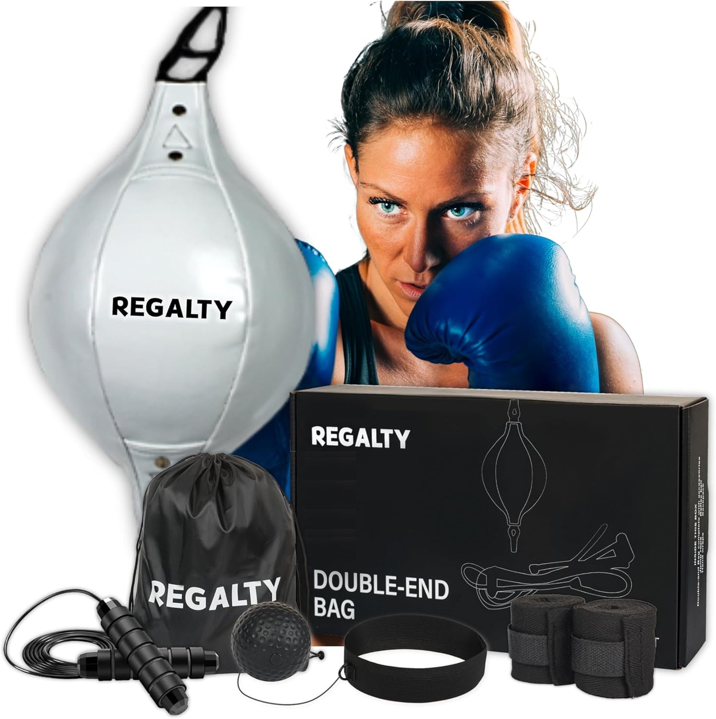 REGALTYs Double-End Boxing Reflex Bag - Pro Training Equipment