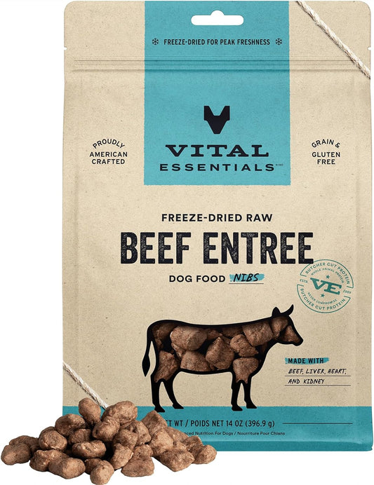 Vital Essentials Beef Nibs: Raw Dog Food Power