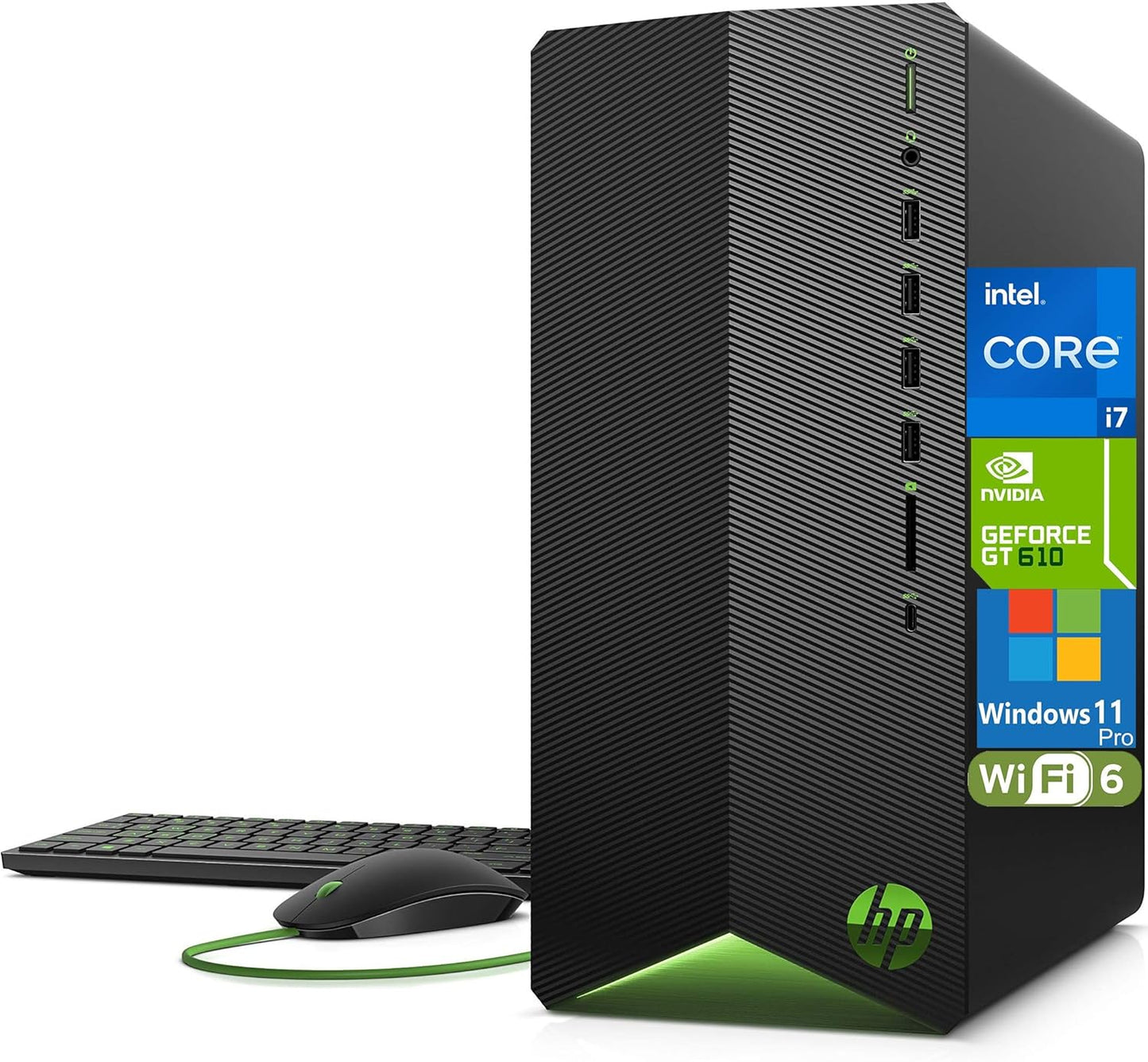 HP Pavilion Tower Desktop Computer with Intel i7-11700F Power