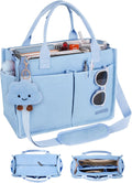 Canvas Tote Bag for Women with Zipper & Compartments - Large Work