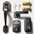 Keyless Entry Door Lock Deadbolt with Handle Set - Easy Install, Auto