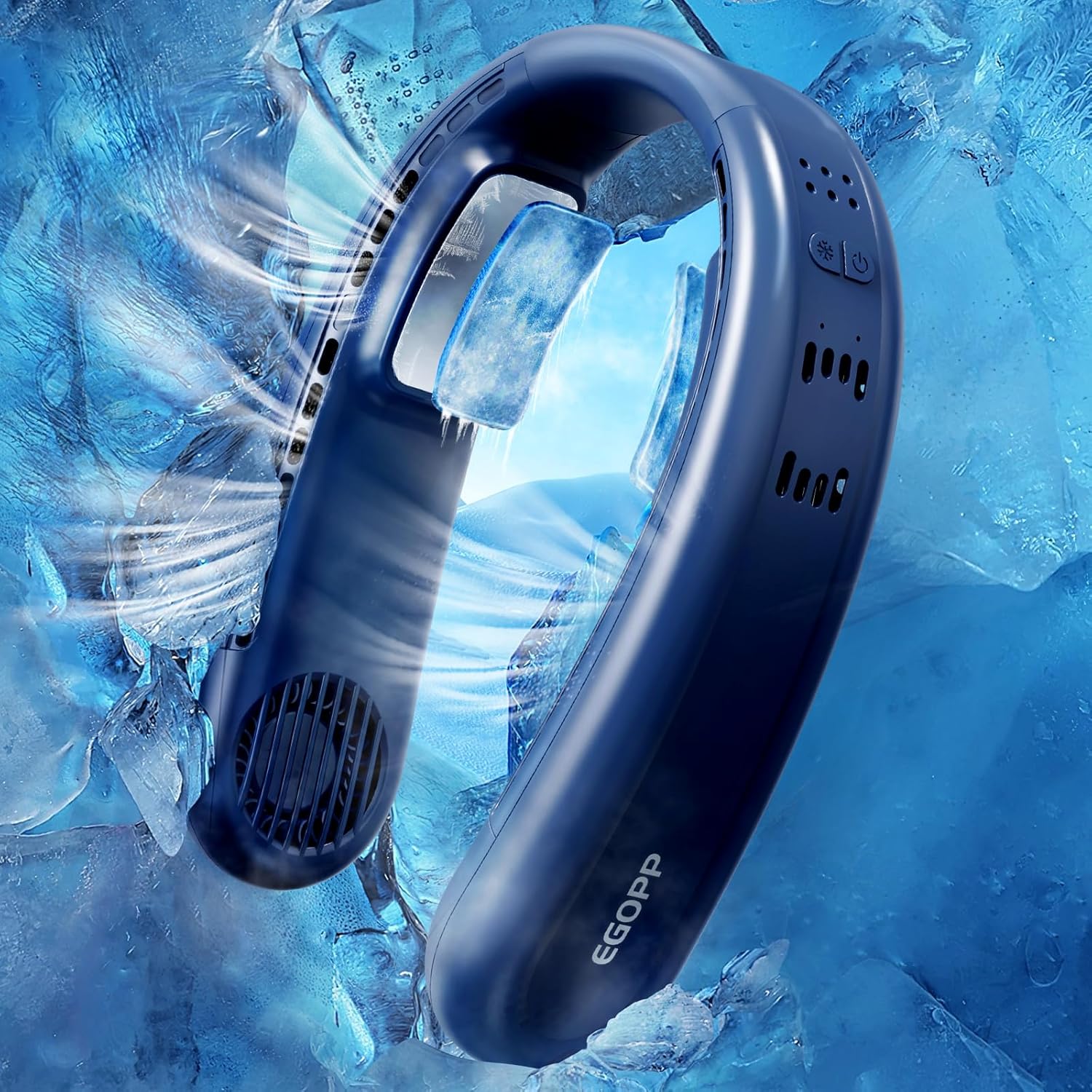 EGOPP Cool Neck Fan - Instant Cooling Relief, 360 Air Circulation