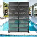 Metal Privacy Screen for Outdoor & Indoor Use - Stylish Free Standing