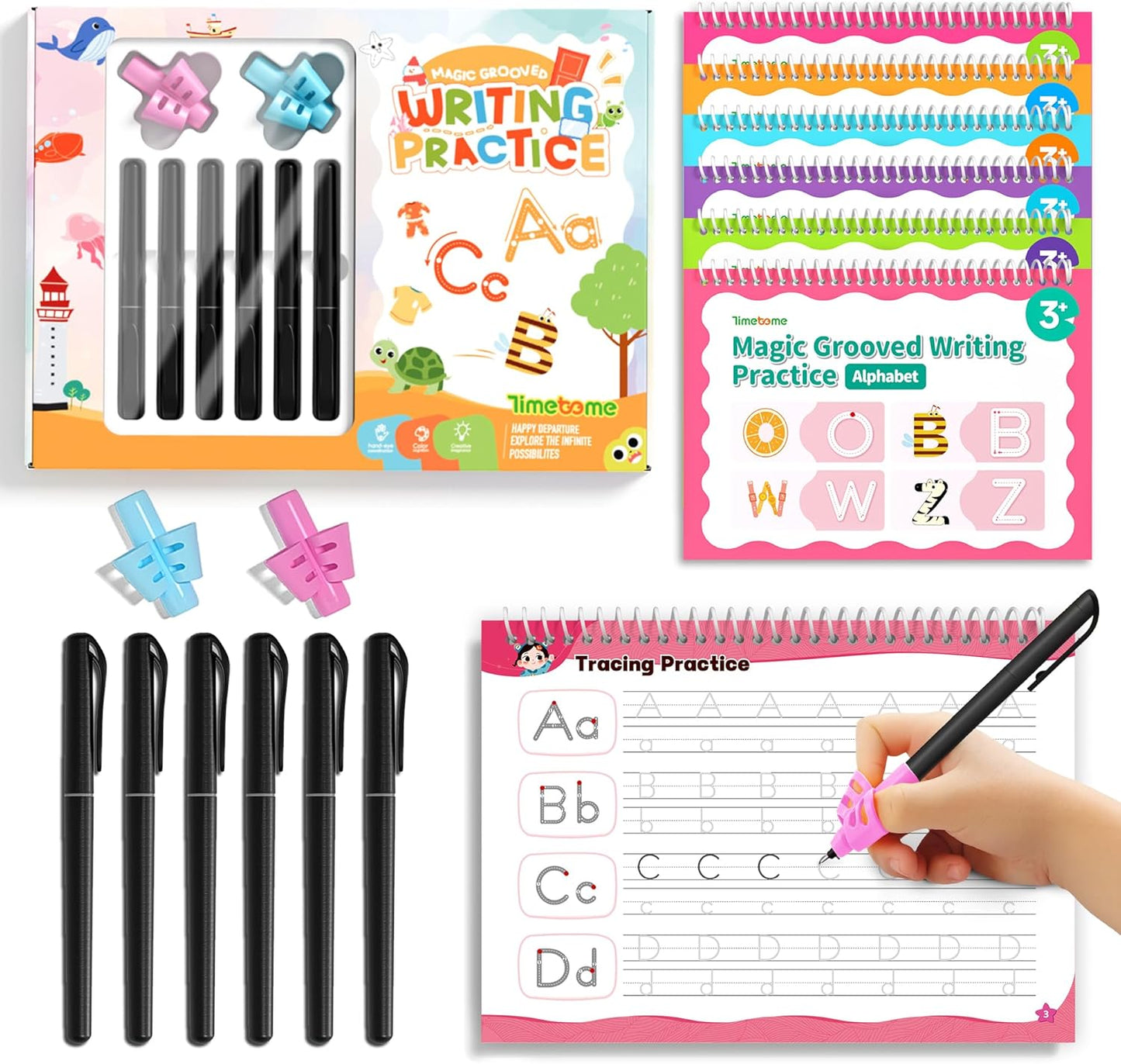Large Magic Grooved Writing Practice for Kids Age 3-8 Fun Learning